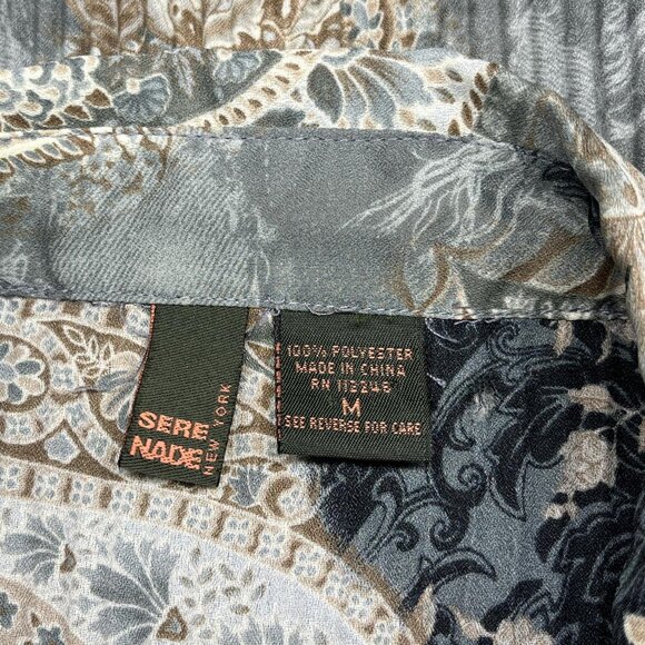 Sere Nade New York Paisley Pleated Blouse | Women’s Medium - Picture 4 of 6